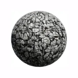 Rock metal fence 4